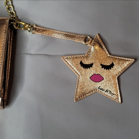 Betsey Johnson Rose Gold Star Crossbody Handbag - Picture 3 of 12